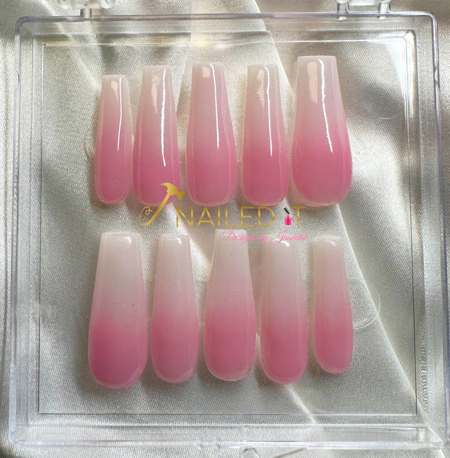 Pink & White Ombré