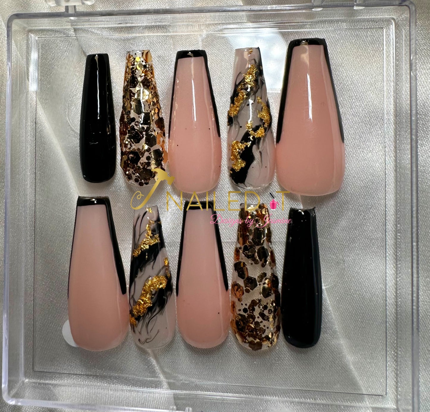 Black & Gold Outlines